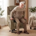 thumbnail image 2 of HOMCOM Massage Power Lift Recliner Chair for Elderly Reclining Chair Brown, 2 of 10