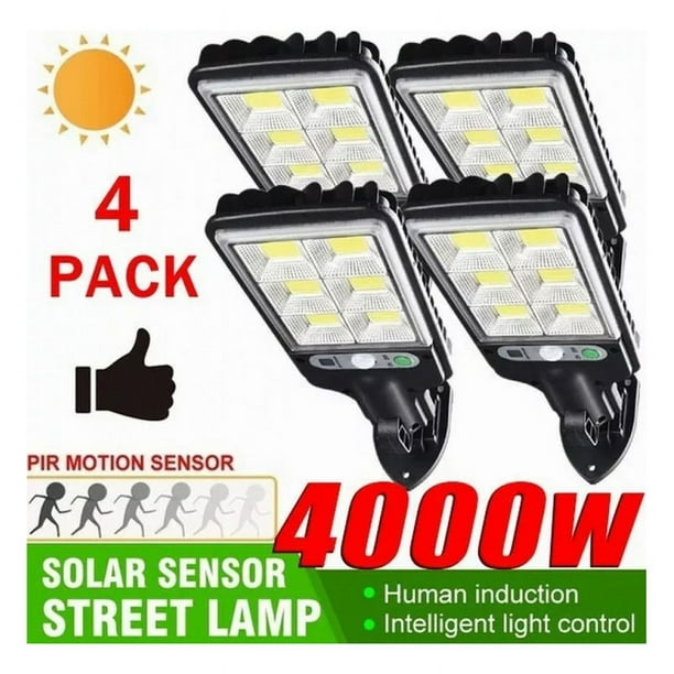 Lámpara solar para exteriores Pozzorca Sun Light 72COB 1200 mAh, paquete de 4