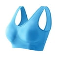 thumbnail image 2 of TARIENDY Womens Plus Size Wireless Bra for Large Breast Wide Straps Support Seamless Bras Comfort Full Coverage Bralettes Soft Solid Color Everyday Bra Blue XXXL, 2 of 3