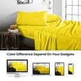 thumbnail image 4 of SGI Bedding 600 TC Egyptian Cotton Bed Sheet Set - Alaskan King Size Sheets 600 Count Sheets for Alaskan King Size Bed - Soft, Durable Sheets Cotton Sheets in 600 TC 21" Deep Yellow, 4 of 8