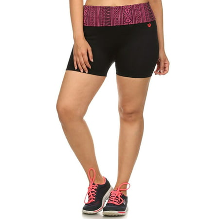 Junior'sActivewear Workout Yoga Stretchy Running Shorts, Hot Pink, (Best Mens Yoga Shorts)