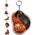 thumbnail image 4 of Punch Keychain Decoration | Cute Monkey Holding Plush Toy | Protect Punch The Monkey Keychain for Backpack Purse Car Keys(Mixed-4PCS), 4 of 9