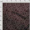 thumbnail image 3 of oneOone Polyester Spandex Chocolate Brown Fabric Abstract Circle Sewing Craft Projects Fabric Prints By Yard 56 Inch Wide, 3 of 4