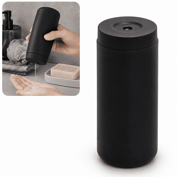 Silicone Dish Soap Dispenser Squeeze Bottle, Refillable Leak Resistant Soap Bottle, Soft Easy Squeeze for Kitchen & Bathroom, 240ml / 8oz