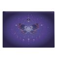 thumbnail image 1 of Alchemy Cutting Board, Butterfly and Geometry on Vibrant Galactic Backdrop, Decorative Tempered Glass Cutting and Serving Board, in 3 Sizes, by Ambesonne, 1 of 2