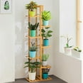 thumbnail image 6 of QISHENSHUI Plant Stand a Multiple Tiered Corner Shelf Designed as a Tall Flower Pot Holder Perfect for Indoor Patio and Garden Spaces to Showcase Greenery with Organized and Stylish Display 6 Tier, 6 of 14