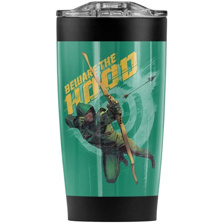 

Arrow: Tv Series/Beware Stainless Steel Tumbler 20 oz Coffee Travel Mug/Cup Vacuum Insulated & Double Wall with Leakproof Sliding Lid | Great for Hot Drinks and Cold Beverages