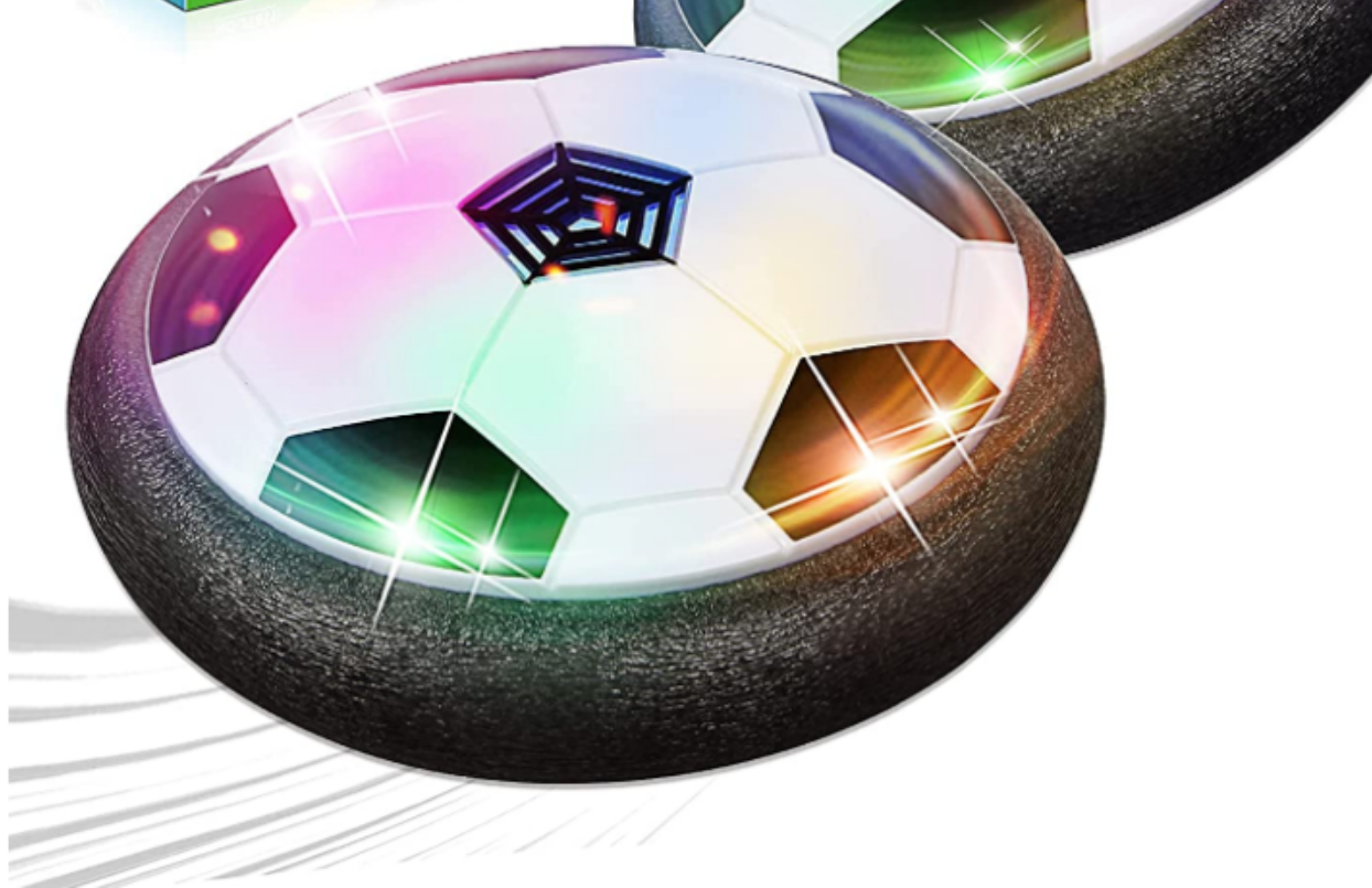 Kids Toys Hover Soccer Ball with LED Age Baztoy Rechargeable Air Power Football 