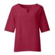 thumbnail image 4 of Vestidos Casuales Para Mujer, Blusas De Mujer De Moda Blusa de lino y imitación de cuello redondo con mangas 3/4 para mujer, 4 of 5