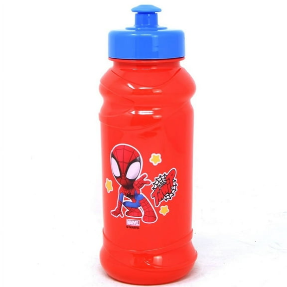 Zak Designs Spidey & Friends 16oz Water Bottle - Cool Kids Red Pull-Top