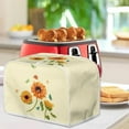 thumbnail image 3 of Yuyamidu 4-Slice Toaster Cover Sunflower Wide Slot Bread Machine Dust Cover Stain Resistant Appliance Cover for Kitchen Home Butterfly Oven Dustproof Cover, Yellow, 3 of 7