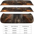 thumbnail image 5 of Halloween Witch Bedding Set 3 Piece AI Animation Printed Microfibre Zip Duvet Cover, 5 of 5