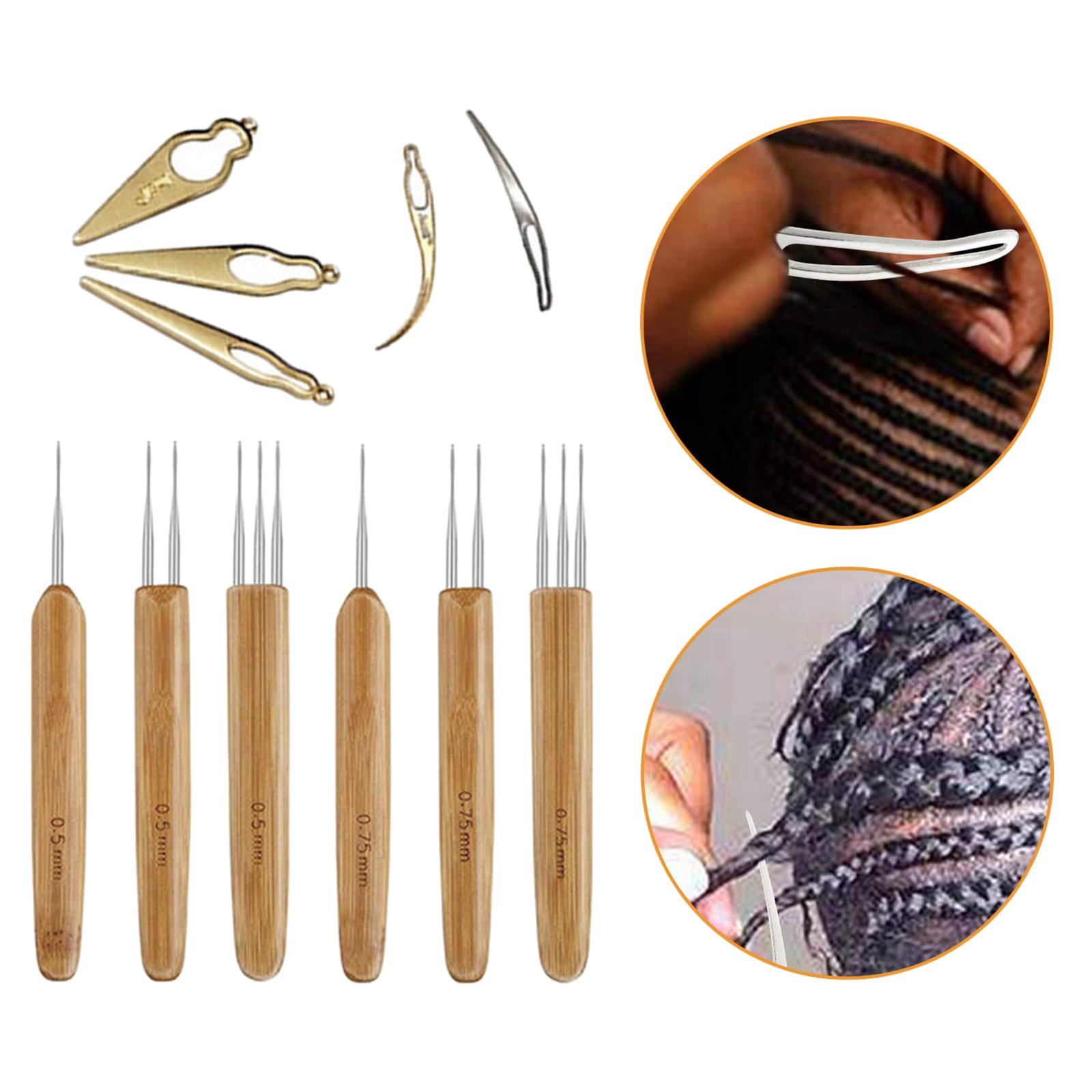 Yunhgft Pcs Dreadlock Crochet Hook Tool, Braid Hair Dreadlocks Needle Weaving Crochet