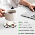 thumbnail image 3 of Beige Snowman Christmas Coasters Set of 2, Absorbent Coasters for Drinks, Xmas Tree Snowflake Winter Birds Coaster for Desk Coffee Table Protection, Home Decor House Warming Gifts 4", 3 of 8