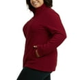 thumbnail image 2 of Women’s Polar Fleece Jacket with Pockets S-3XL Plus Size Long Sleeve Full Zip Up Soft Fuzzy Lightweight Warm Coat Outerwear Spring Fall Winter Outdoor, 2 of 4