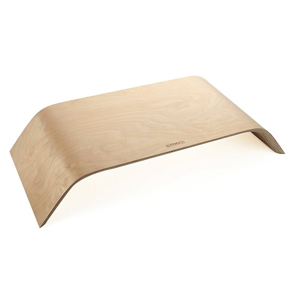 SAMDI White Birch Wooden Stand for iMac, Monitor, and Laptop – Universal Desktop Riser with 30kg Capacity, 52x23x9.5cm