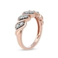 thumbnail image 2 of Imperial 10K Rose Gold 1/10Ct TDW Diamond S -Link Women's Wedding Anniversary Band, 2 of 5