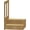 Rectangle, variant on Long Wooden Step Stool, 2 Steps Wood Stool with Non-Slip Pads for Kitchen high Bed for Kids, Adults and Elderly (26.8" L*20.1" W*11.8" H)