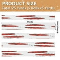 thumbnail image 3 of 25-yard Christmas-Print Ribbon 5-Roll Pack Gift Wrapping/Holiday Decorations/DIY Crafts Cuttable Recyclable Design Cartoon Style Ladybugs, 3 of 7