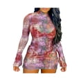 thumbnail image 1 of Txlixc Vestido de verano para mujeres, TUL floral de malla Txlixc moda, 1 of 7