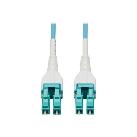 Tripp Lite 75m 100G Duplex Multimode 50/125 OM4 Armored Fiber Optic Cable Aqua