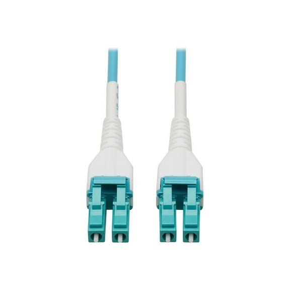Tripp Lite 75m 100G Duplex Multimode 50/125 OM4 Armored Fiber Optic Cable Aqua