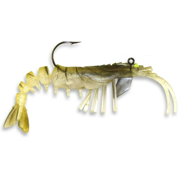 Egret Baits 3.25 Vudu Shrimp, 1/4oz - Gold (2-Pack) E-VS35-14-08