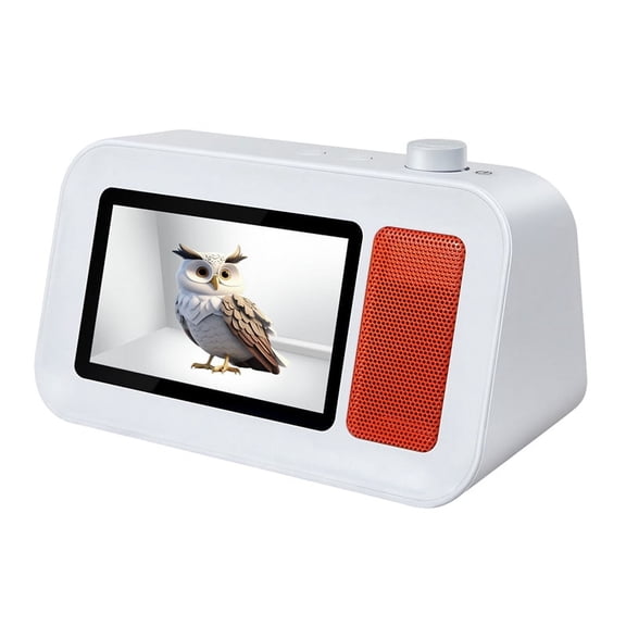 3D HolographicPlayer Bluetooth5.2 HIFI Speaker Dynamic Floating Lyrics 3D Dynamic Stereo Imaging 3D Advertising Player A,1 * Holographic Player,White & Red