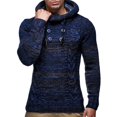 thumbnail image 3 of Men's Knitted Pullover Hoodie Hooded Sweatshirt, 3 of 4