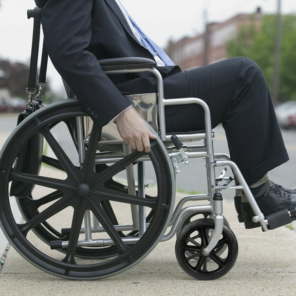 2pcs Wheelchair Front Wheel 7 Inch Manual Wheelchair Front Wheel (Black)