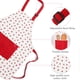 thumbnail image 4 of Juego de delantal y gorro de chef para niños, lindos delantales para hornear para niños con correa ajustable para el cuello y bolsillos para niñas, niños, cocinar, hornear, pintar, jardinería Ormromra WMZL-1048-2, 4 of 7