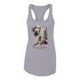 thumbnail image 2 of If It's Not a Weimaraner It's Just a Dog Gift | Womens Dog Lover Jersey Racerback Tank Top, Heather Grey, Medium, 2 of 3