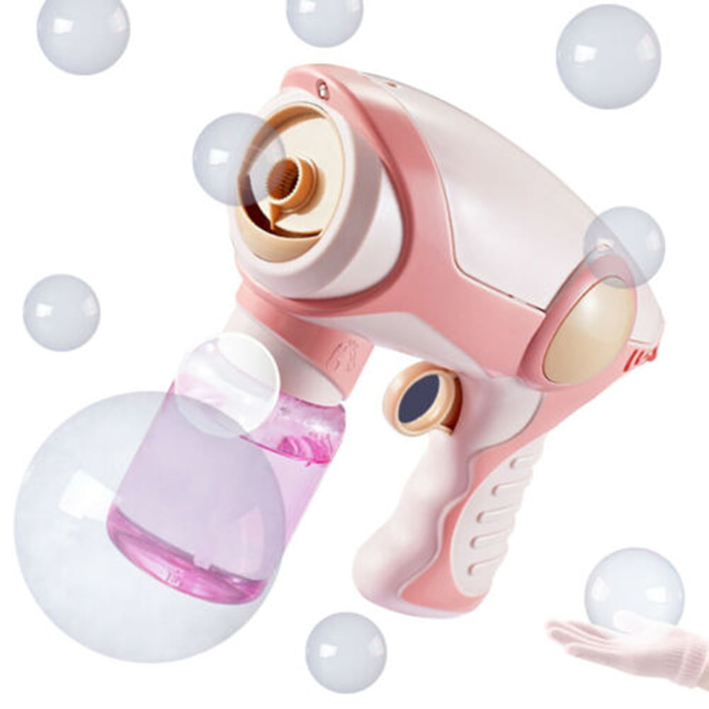 Smoke Bubble Machine Blower Bubble Gun Healthy Smoke Bubble Garden Kids Toy Gift 