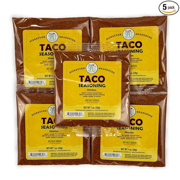MySALT Taco Seasoning Mix, No Salt Added (5 Pack)