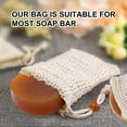thumbnail image 4 of Lssam Soap Saver Bag 1 Pack, Natural Sisal and Mesh Soap Pouch for Exfoliating, Lathering and Drying, Reusable Bar Soap Holder for Shower Bath, 4 of 8