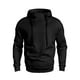 thumbnail image 3 of Ceisia Warm Mens Loose Fit Solid Color Gaiter Hood Pullover Sweatshirt Gifts, 3 of 4