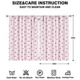 thumbnail image 2 of Nursery Curtains Boys Girls Kids Wild Cherry Red Fruit Pink Color Print Pattern Window Drapes for Living Bedroom Playroom Room Decor Rod Pocket 42x63Inch 2 Panels, 2 of 2