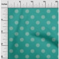 thumbnail image 2 of oneOone Polyester Spandex Dusty Teal Green Fabric Asian Circle Block Dress Material Fabric Print Fabric By The Yard 56 Inch Wide-8Z, 2 of 4