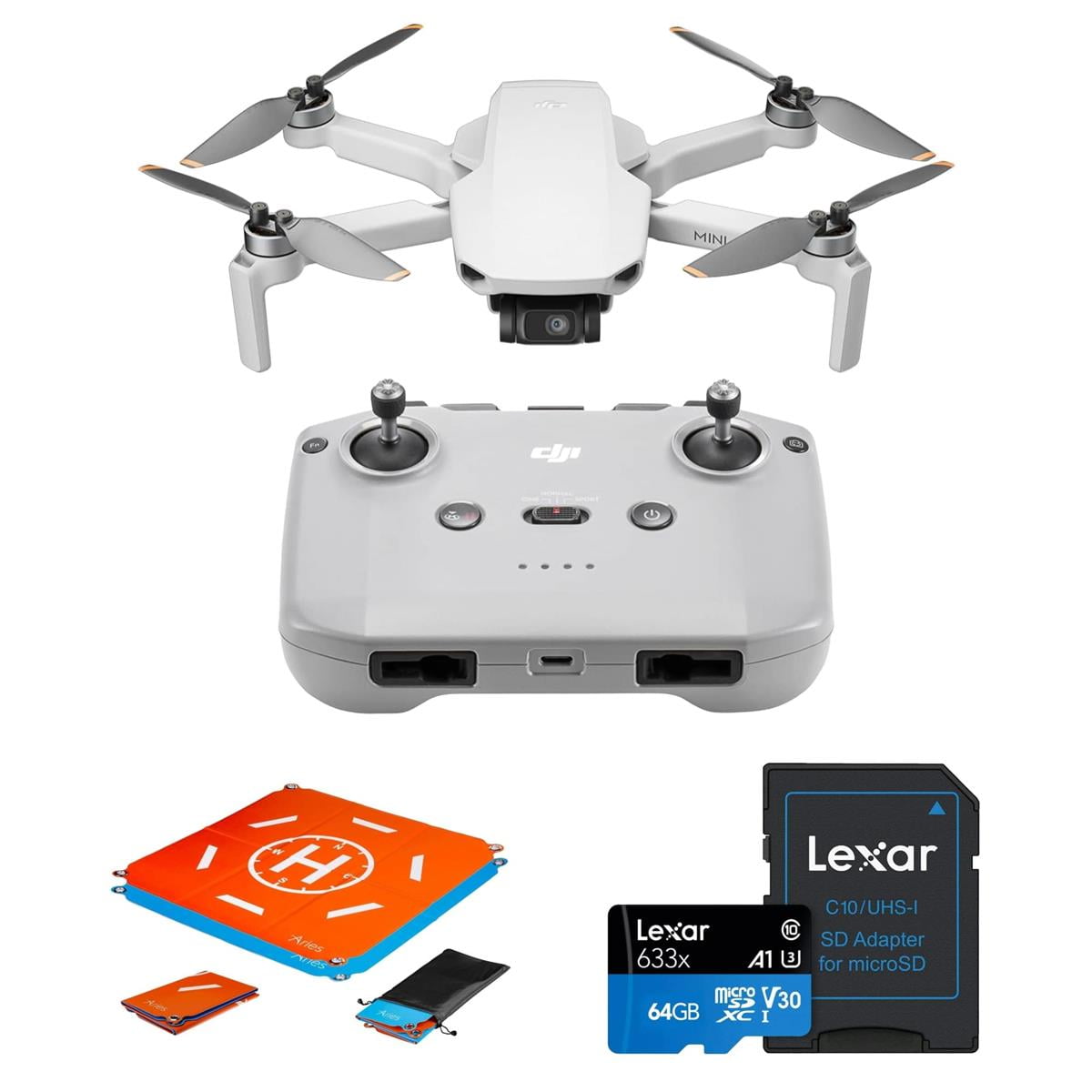Open Box DJI Mini 2 Fly More Combo – Ultralight Foldable Drone