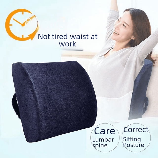 Cojín de cintura de algodón viscoelástico + hermoso cojín de cadera para silla de comedor, coche, oficina, conjunto combinado
