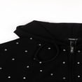 thumbnail image 5 of Forever 21 Cropped Embellished Hoodie, Color- Black, Size- L, 5 of 5