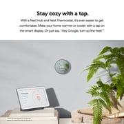 ترموستات Google Nest - ترموستات ذكي قابل للبرمجة للمنزل - سنو