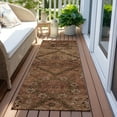 thumbnail image 6 of Addison Rugs Chantille Indoor/Outdoor Transitional Floral Paprika Washable Runner Rug, 2'3" x 7'6", 6 of 6