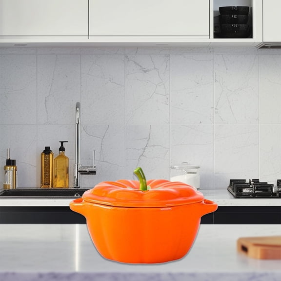 XGFHYJEH Halloween Pumpkin Tableware, Halloween Decorations Ornament for Indoor Kitchen, Halloween Ctue Bowl With Lid Decor for Home