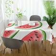 thumbnail image 3 of Yayeee Tablecloths 60" x 120" Rectangle Wrinkle Resistant Party Table Cover, White Watermelon, 3 of 8