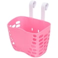 thumbnail image 1 of OULII Pink Waterproof Rectangular Bike Basket 1Pcs for Childrens Bicycle Front 18.5x14in PP, 1 of 8