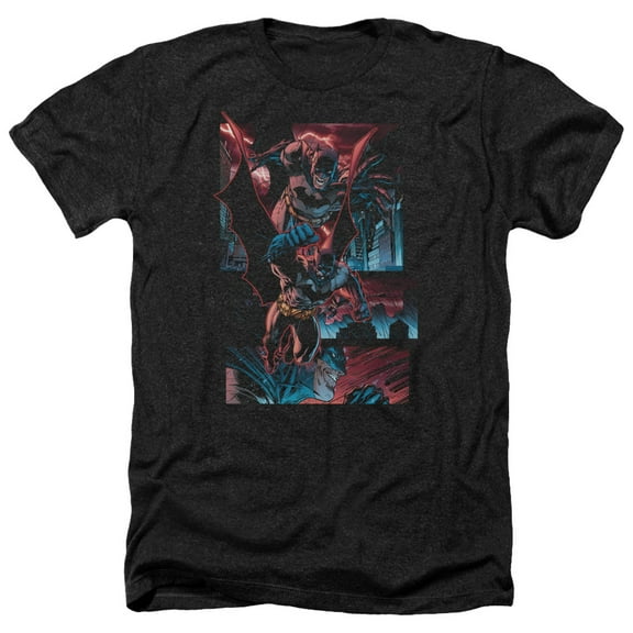 Batman - Dark Knight Panels - Heather Short Sleeve Shirt - XX-Large