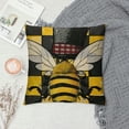 thumbnail image 2 of Chilfamy Throw Pillow Covers Gnome Honeybee Pillow Covers Buffalo Plaid Throw Pillow Covers Farmhouse Cushion Case Seasonal Decoration Bee Day Gifts for Couch Sofa Decor 12x12in, 2 of 5