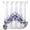 Purple, variant on No Hook Shower Curtain, Blue Blooms Floral Shower Curtains for Bathroom with See Through Top Window, Farmhouse Spring Flowers Botanical Waterproof & Washable Bath Curtain Stand Up Stall 36"x72"