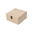 thumbnail image 4 of Wooden Storage Box Container Decorative Portable Wood Boxes Unfinished Gift Box Trinket Box Organizer for Home Decoration Valentine's 19.5x19.5x10cm, 4 of 8